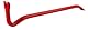 Rennsteig Nageleisen (Stemmeisen, Brechstange, Brecheisen), 500 mm, 6-Kant – Spezialstahl, pulverlackiert rot - 2715002