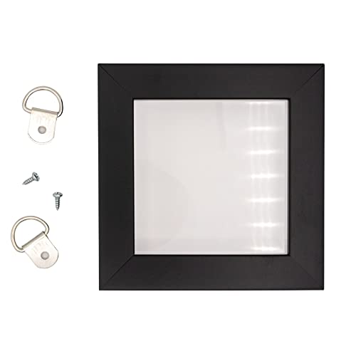 Image of 26mm x 35mm Zinc-Plated D Ring Picture Hanger - Pack of 10 with Screws for Picture Frames & Mirrors