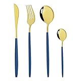 Gugrida Silverware Set - 18/10 Stainless Steel Reusable Utensils Flatware Set, Mirror Cutlery...