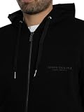 Armani Exchange Bawełna, zamek błyskawiczny, z logo z długim rękawem, czarna, M męska, czarne, M