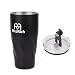 Produktbild RicoRich 900ml/30oz Edelstahl-Becher tassen Isolierter Trommel-Reise-Becher, doppelter Wand-Schale mit Leck-Beweis-Deckel (Schwarz-12)