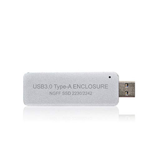 Caja externa USB3.0 para SSD M.2 2230/2242 Plata miniatura 1