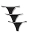 Produktbild Amazon-Marke: Iris & Lilly Damen Stringtanga aus Baumwolle, 3er-Pack, Schwarz (Black), XL, Label: XL