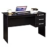 WOLTU TS59sz Computer table Desk 120x59x75cm in Chipboard,PC worktable Office table with 3 drawers and 1 lock,Black