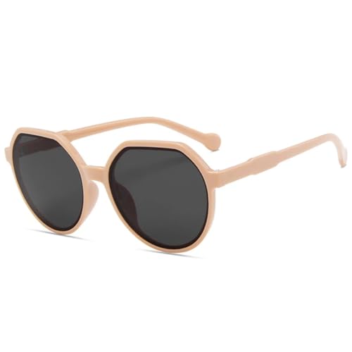 Lunettes de soleil vintage luxe à monture ovale tendance
