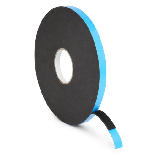 GGR Supplies DC-PEF06P Double Sided Window Glazing Tape, Black, 1/8 Inch Thick x 3/8 Inch Wide x...