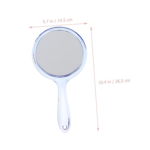 Espejo de maquillaje de mano doble cara 3 piezas miniatura 4
