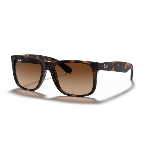 Ray-Ban Unisex-Adult's Justin Sunglasses, Brown (710/13 Light Havana), 51 mm