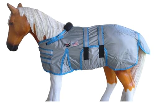 Image of 36-42(Medium) 1680D Miniature Weanling Donkey Pony Horse Foal Winter Blanket 519TS03TR