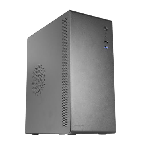 Mars Gaming TACENS 2NOVAX, Ultra-kompaktowa Obudowa PC Micro-ATX, Ultra-wytrzymała, w pełni Metalowa Konstrukcja, 1x 80mm Tylny Wentylator, Obudowa Mini-Tower z Dużą Pojemnością Wewnętrzną, Czarna