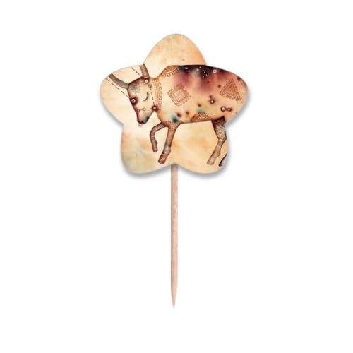 Taureau constellation cure-dents drapeaux pour buffet anniversaire