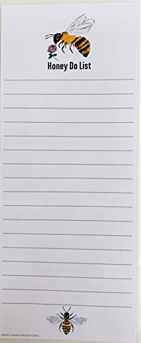Honey Bees Refrigerator Notepads - Set Of 2 - To Do List And Grocery List #TOP2