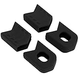 HERCHR 4pcs Crank Boot Protectors Bicycles Crank Protective Cover Silicone Arm Boot Crankset Protective Sleeve for Moutain Road Cycling Touring Racing (Black)