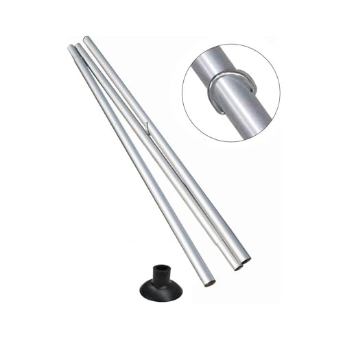 Poste central de acero con base de goma para carpa bell 3-7m miniatura 1