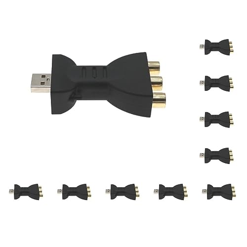 Adaptateur USB mâle vers 3 RCA femelles lot de 10 câble vidéo composite