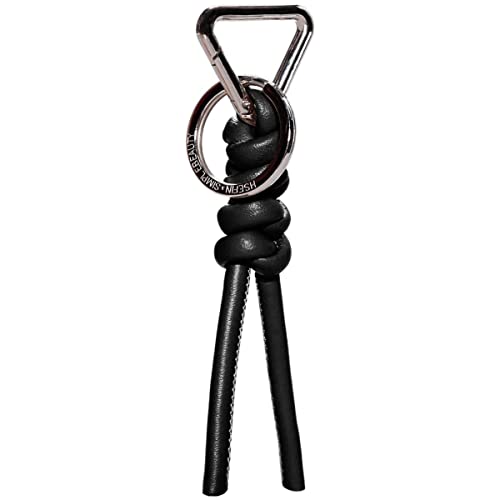 Image of Leather Key Chain Car Universal Unisex Key Chain with Removable Triangle Open Key Ring