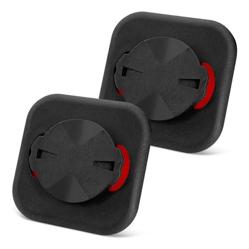 Lot de 2 supports adaptateurs pour téléphone portable Garmin, pour vélo Garmin Edge, avec adhésif puissant, en plastique, 40 x 40 mm, adapté pour vélo de...