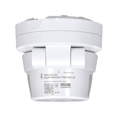Busch-Jaeger 6851/22-134 Busch-Wächter® PRO 220° BT Bewegungsmelder mit Steuerung via Bluetooth App Flexible Montage Weiß 2CKA006800A3075
