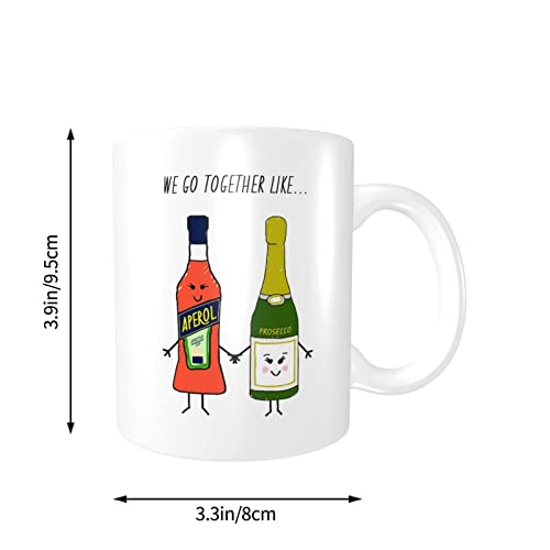 Aperol Spritz - Taza de amistad, diseño con texto en inglés «We Go Together, regalo para amigos, cumpleaños de mejor… - Imagen 5
