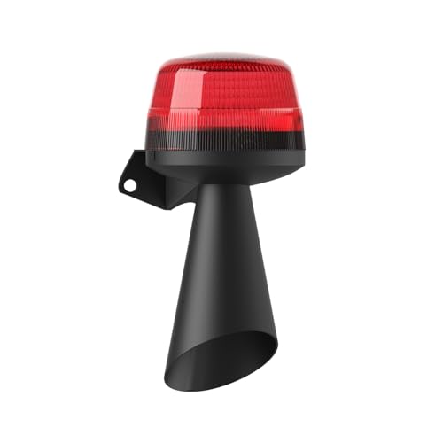 Mesan Marca SMD LED spia costruita con 10 toni modificabili sirena elettronica multifunzione lampeggiante lampeggiante modalità di lavoro allarme sirena sorgente luce faro (rosso, 12-24 VAC/DC)