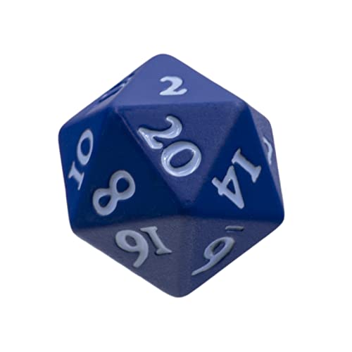 Dados de metal azul Vivid Heavy Metal Dice para noches de rol D&D