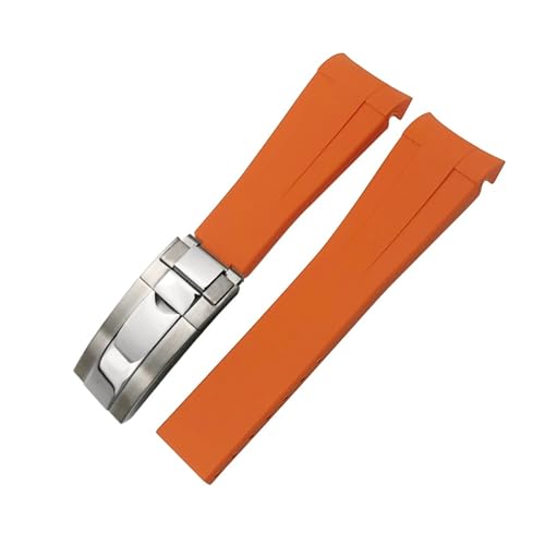 [XGYOMVB] 20mm 21mm 22mm o[EHb`oh Tu}[i GMT}X^[ fCgi VRXgbv ubN 18mm 19mm EHb`oh uXbg(Orange glossy silver,18mm)
