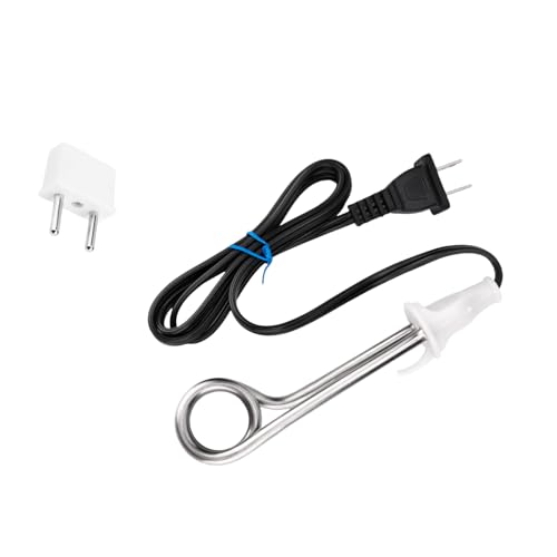 Immersion Heater, Immersion Water Heater 300W 120/240V Dual Voltage Traveling/Camping Accessories for Coffee/Tea/Soup Electric Water Portable Reheater