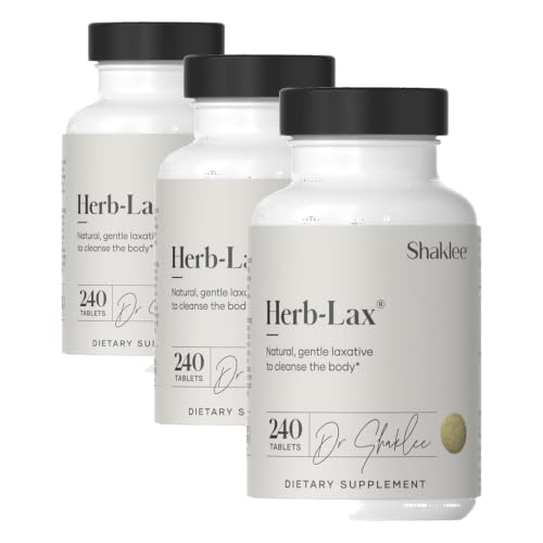 Shaklee - Herb-Lax® - Gentle Herbal Formula with Senna Leaf - 240 Tablets (Pack of 3)