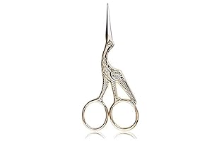 Acronde 2Pcs Vintage Stork Shape Sewing Scissors