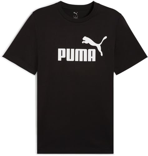 PUMA T-Shirt Homme Essentials Noir Ah25 aux Finitions Soignées