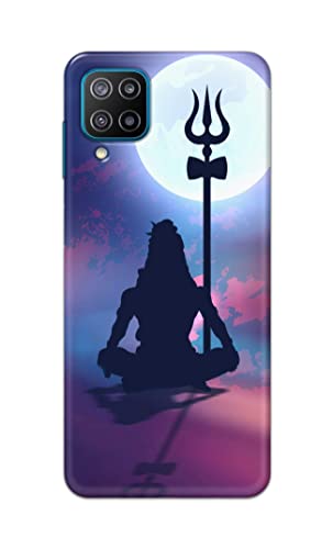 Image of Printed Hard Back Cover Case for Samsung Galaxy F12 Back Cover (Lord Shiva) -702