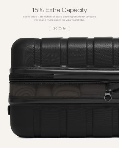 Image of Coolife Luggage Set, Lightweight Durable Hardshell, 3 piece, Black new | Upgraded Polycarbonate Shell Suitcase,360 Spinner Double Wheels,Expandable(20''only),Tsa Lock,Aluminum Handle,Nested Design