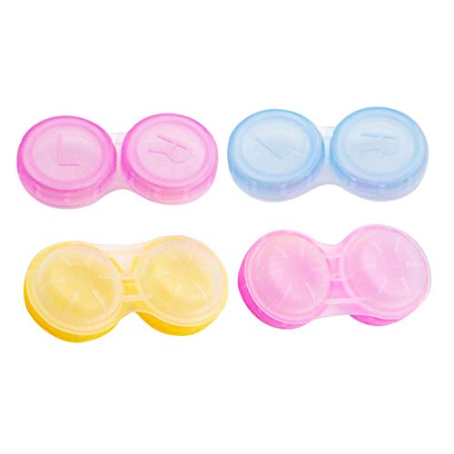 Fancylande 10 Unids / 30C AJA De Lente De Contacto Unids Portátil De Viaje Caja De Lentes De Contacto Estuche Holder Caja De Almacenamiento Remojo, Entrega De Color Al Azar