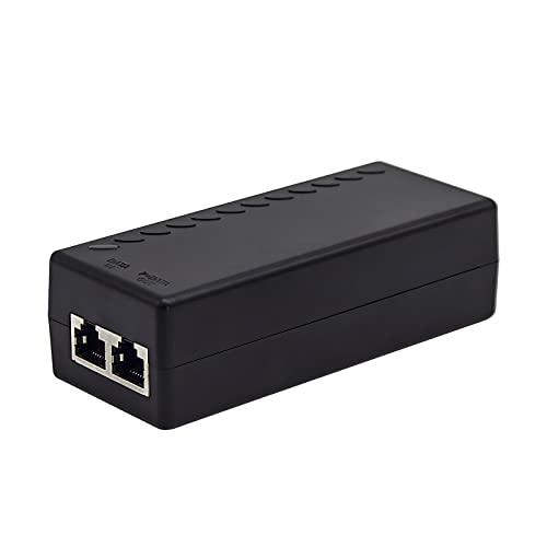 Gigabit PoE+ Injector Adapter – 30W 48V Power Over Ethernet Plus – 10/100/1000Mbps IEEE 802.3af/at Compliant – Up to 100 M (328 ft) Range, by ThePoEstore