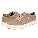 Nautica Men's Court Walking Shoes, Comfortable Vegan Suede Sneakers for Casual Fashion, Lace-Up Low-Top Loafer-Obuv-Light Tan Size-7.5