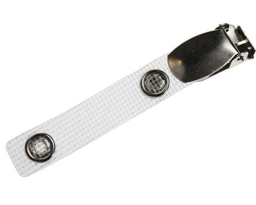 Identity-Plus: Locking Crocodile Clip with Reinforced Vinyl Strap - Metal Popper (75)
