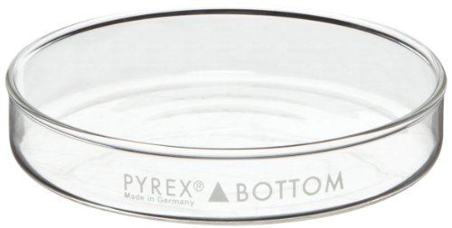 Corning Pyrex Borosilicate Glass Petri Dish Bottom Only, 95mm Diameter x 22mm Height (Pack of 12)