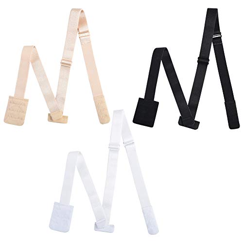 Asiv Rallonge Soutien Gorge 3 Pack Convertisseur Dos Nu Bas, Extensions pour Rallonge Soutien Gorge Dos Nu pour Femmes Dames et Filles, Parfait pour Les Robes Dos Nu, V Profond Robe Mariage Fête Cover