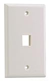 Panduit NK1FNWH 1-Gang 1-Port Faceplate, White