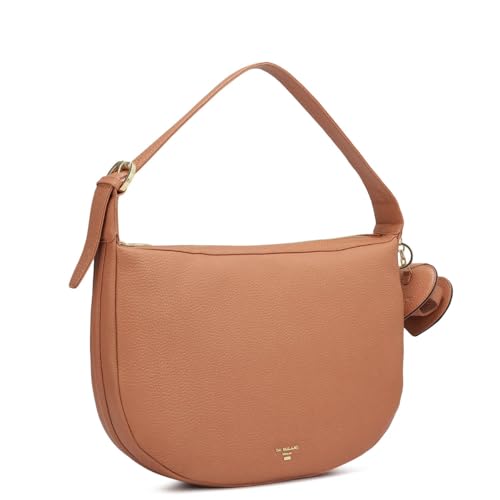 Image of Da Milano Women's Leather Shoulder Bag - Orange
