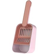 MEREN Cat Litter Scoop with Holder,Plastic Cat Litter Scooper,Deep Shovel,Large Capacity,Cat Scoo...