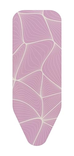 Image of Brabantia Ironing Board Cover Size B (Lilac Waves), 49 x 15 in /124 x 38 cm with 0.3 in /8 mm Foam Padding, Steam Iron Compatible Ironing Board Cover, Made from Fairtrade Material