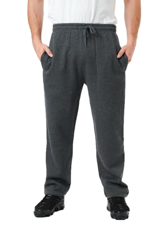 FASHION MY LOVE Jogging Pants Mens Tracksuit Bottoms Trousers Casual Mens Joggers for Men UK Zip Pockets Elasticated Open Hem Classic Jog Pants Jog Sweatpants Sports Joggers