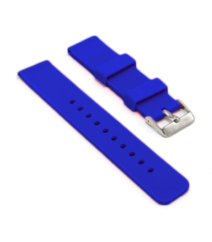 SBWC Rubber Silicon Watch strap 10mm 12mm 14mm 16mm 18mm Royal Blue Rubber Watch Strap For Men And Women With Steel Buckle (16mm) (B0B56T768P) Amazon Price History, Amazon Price Tracker