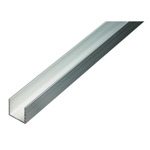 GAH-Alberts 474409 U-profil | Naturligt aluminium | 1000 x 20 x 10 mm