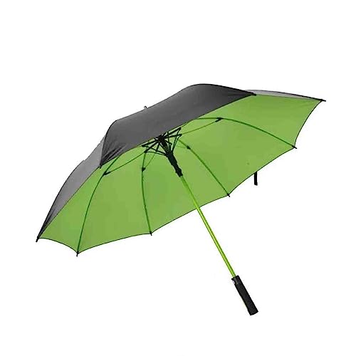 PRUJOY 47-Zoll-Golfschirm mit automatischer Öffnung, extra groß, übergroß, belüftet, Winddicht, wasserdicht, Regenschirm mit geradem Griff für Herren (Green)