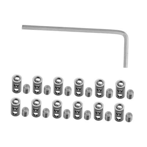 KICHOUSE 20pcs Metal Wire Clips Lock Wire Rope Cables Clamp Easy Install Safety Cables Lock for Uses