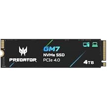 Acer Predator GM7 4TB SSD M.2 2280 PCIe Gen 4 x4 NVMe 2.0, Read Speed Up to 7400 MB/s, Internal PC Solid State Drive for Laptop, Desktop and PS5 - BL.9BWWR.120