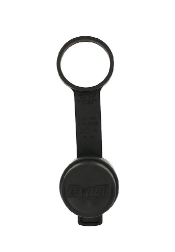 Conector Leviton 26W-B capuchón industrial IP66 negro de 20A 2