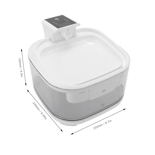 Fuente de agua para gatos grande 4.5L Naroote blanca miniatura 7